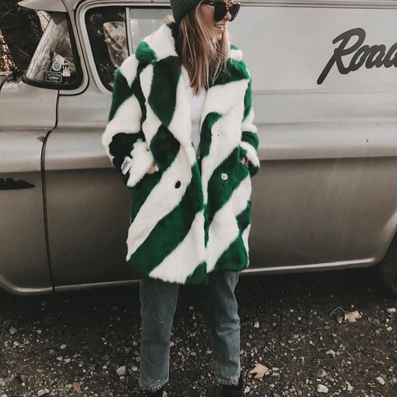 Jakke Zadie Faux fur jacket coat - Picture 6 of 8